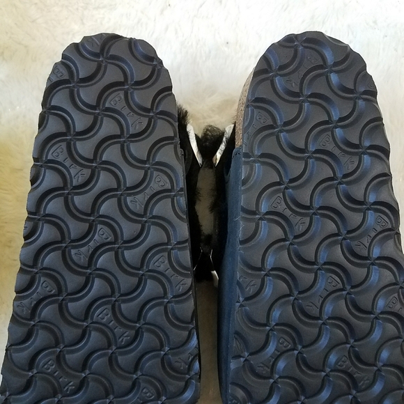 Birkenstock Tokio Shearling Oiled Leather-Shearling - Black - Picture 5 of 9